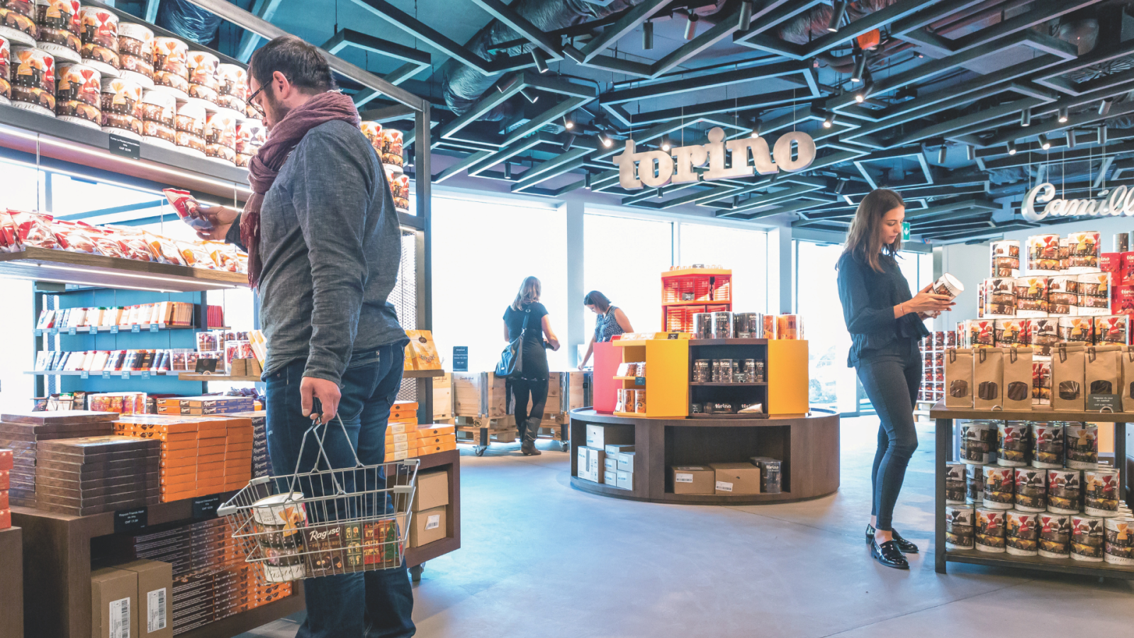 Shop im Besucherzentrum Camille Bloch in Courtelary